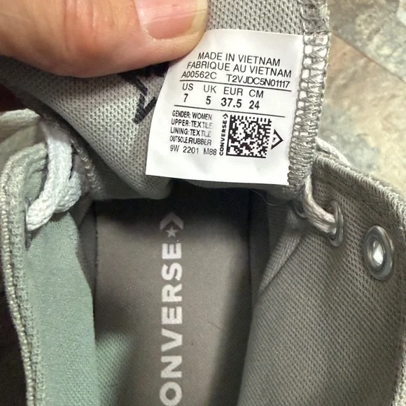 Converse women’s Move High-Top Sneakers in sage and White size 7 - Picture 7 of 7